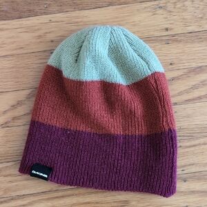 (3 for $10) Dakine Striped Red Knit Beanie